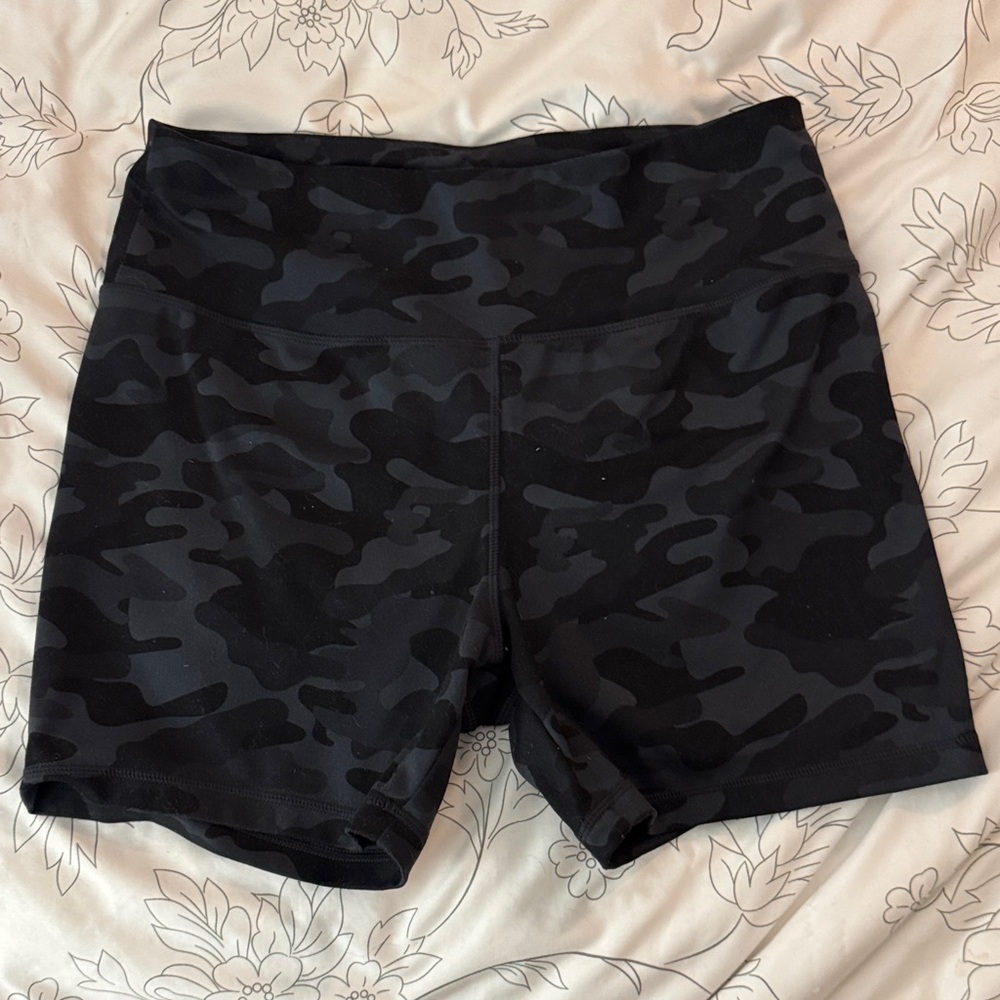Black Camouflage Women's Shorts